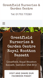 Mobile Screenshot of greatfieldgardencentre.co.uk